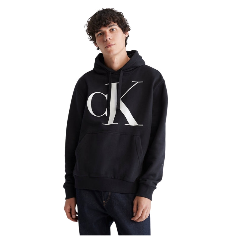 Calvin klein monogram badge hoodie sale