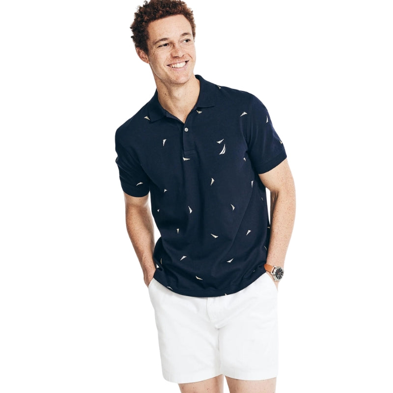 Nautica Classic Fit Printed Polo