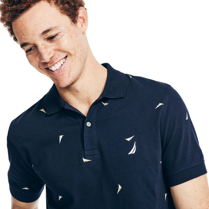 Nautica Classic Fit Printed Polo