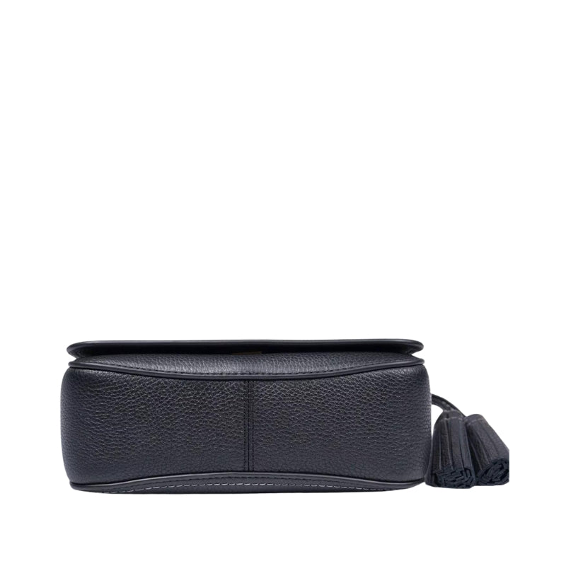 Thea Flap Pebbled Leather Crossbody Bag